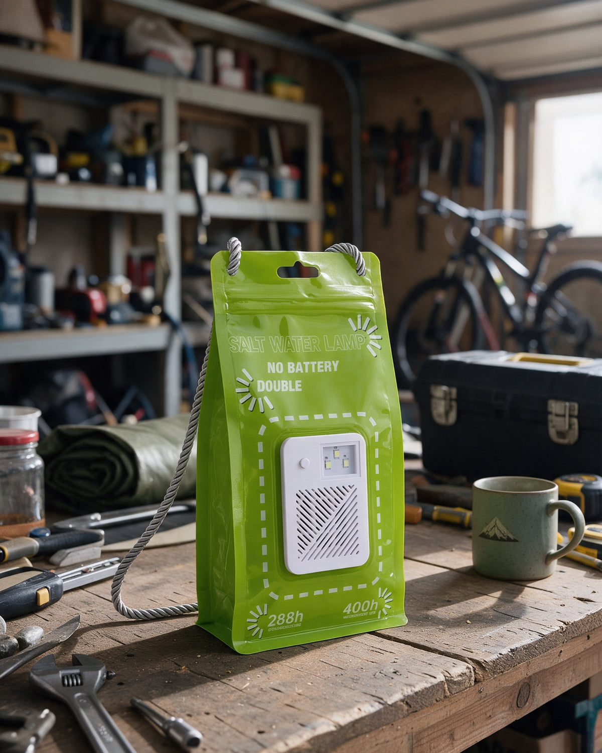 Salt Water Emergency Lamp, details