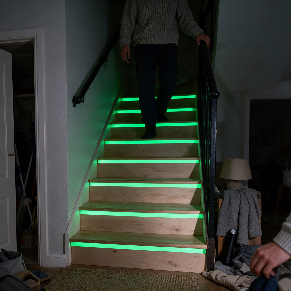 Glow-in-the-Dark Tape 5 m, in use