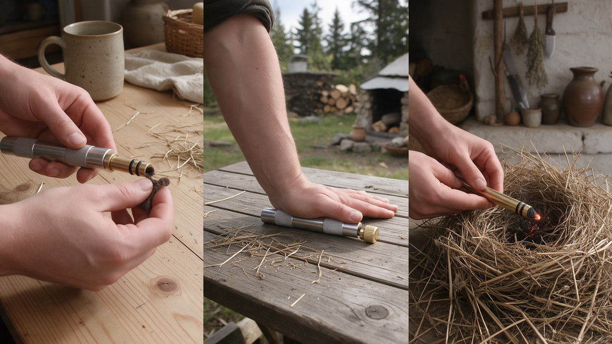 Brass Fire Piston, how it works