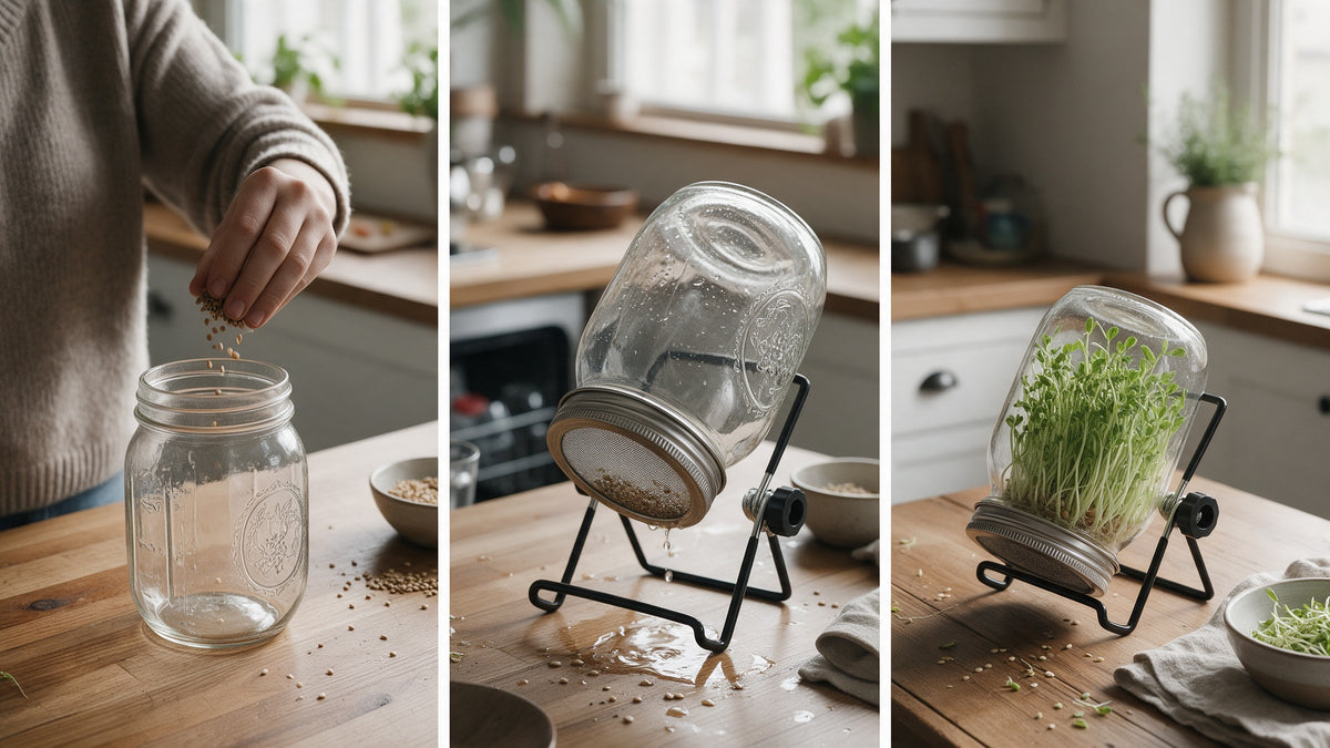 Sprouting Jar Kit, how it works