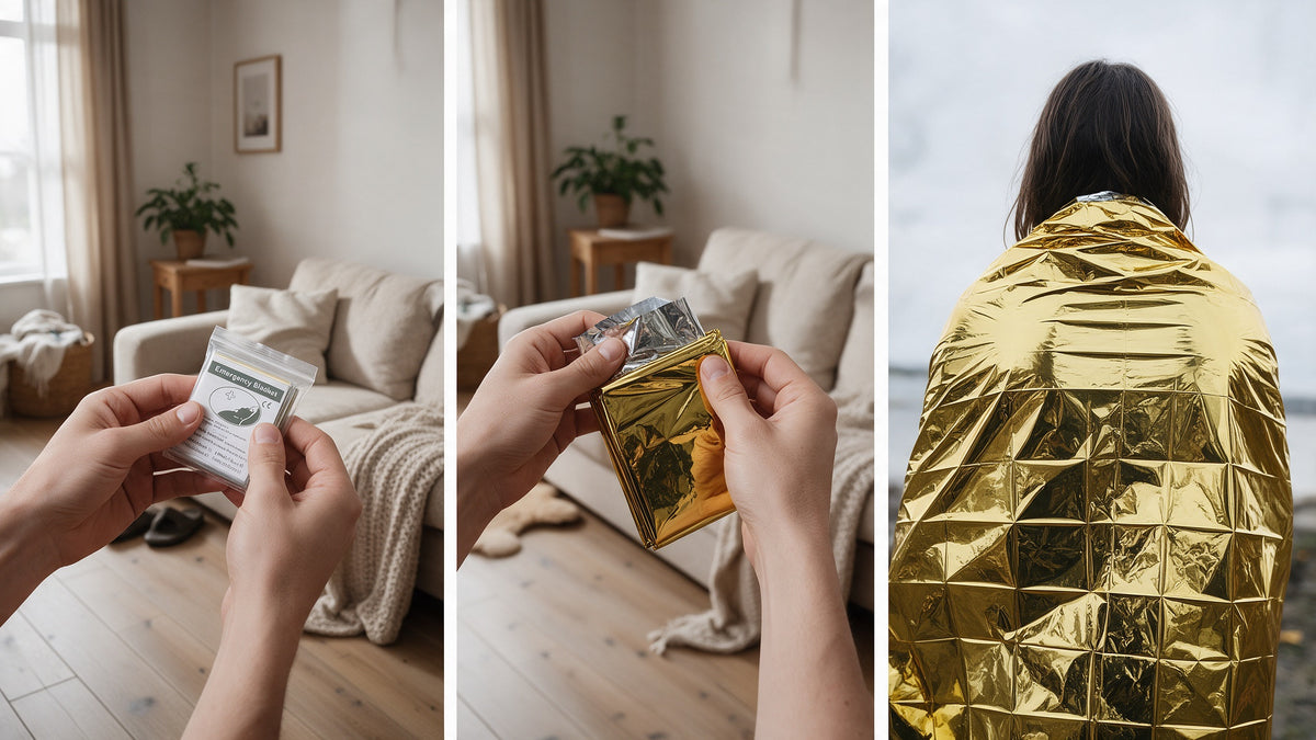 Emergency Mylar Thermal Blankets 130×210 cm, how it works
