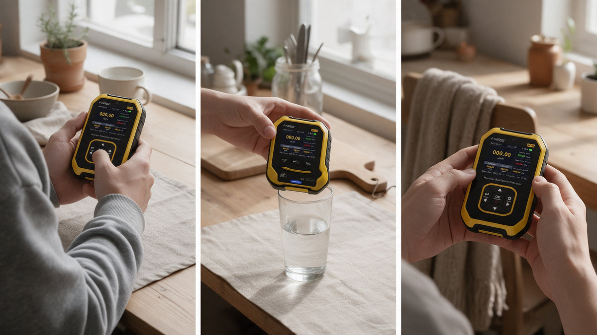 FNIRSI GC-01 Geiger Counter, how it works