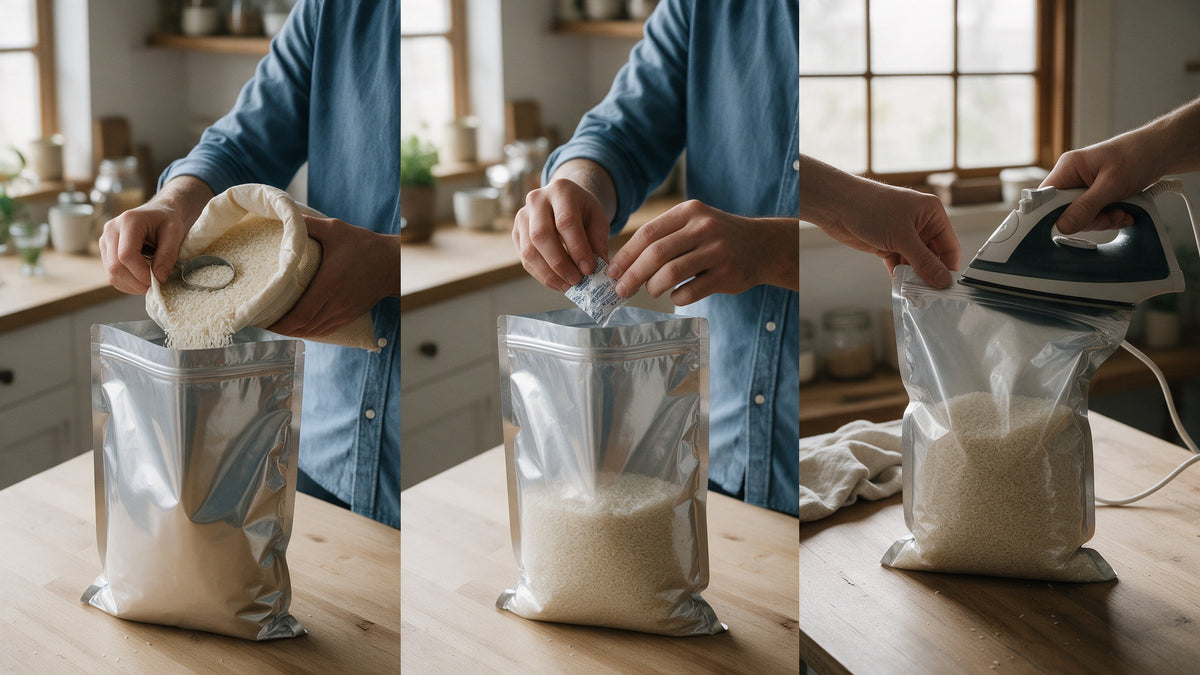 5-Gallon Mylar Bags with Oxygen Absorbers, 10, how it works