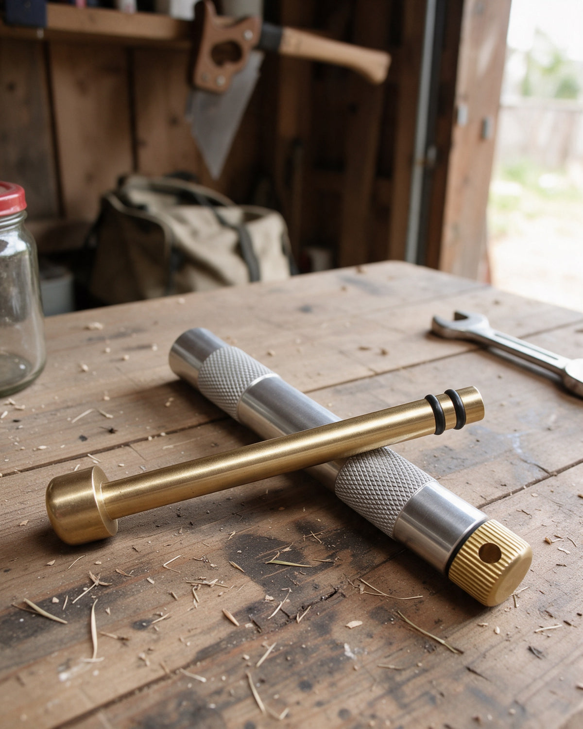 Brass Fire Piston, details