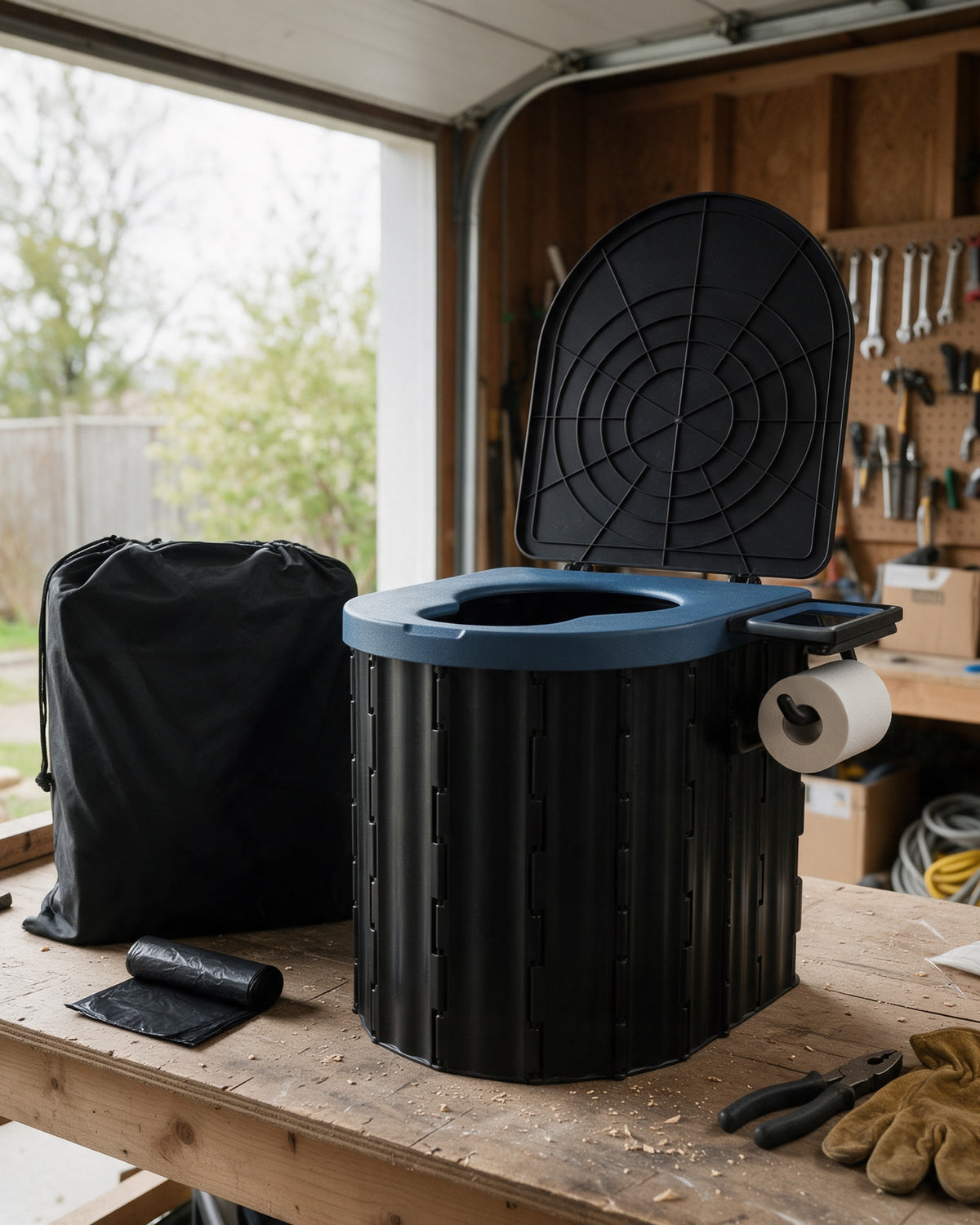 Folding Emergency Toilet, details