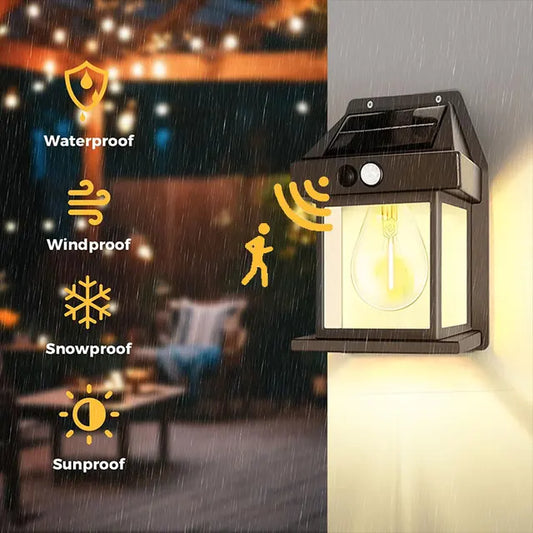 Solar Motion Sensor Wall Light